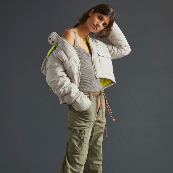 Pilcro Utlility Puffer Jacket (Moonstruck Combo) - Picture 1 of 7